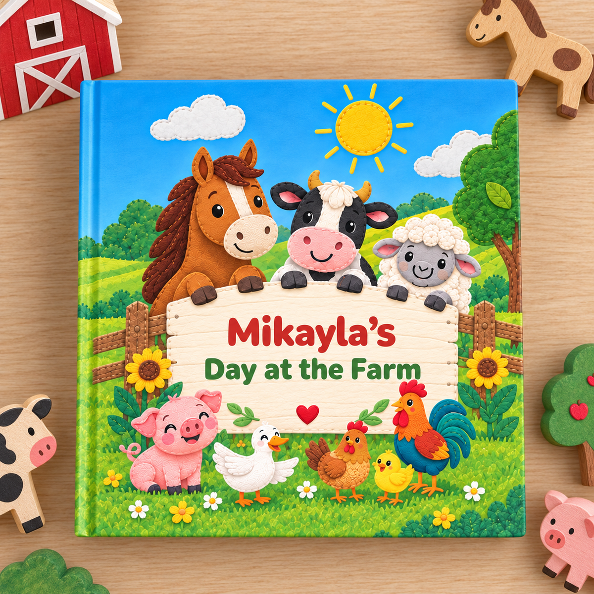 Personalized Day at the Farm Book