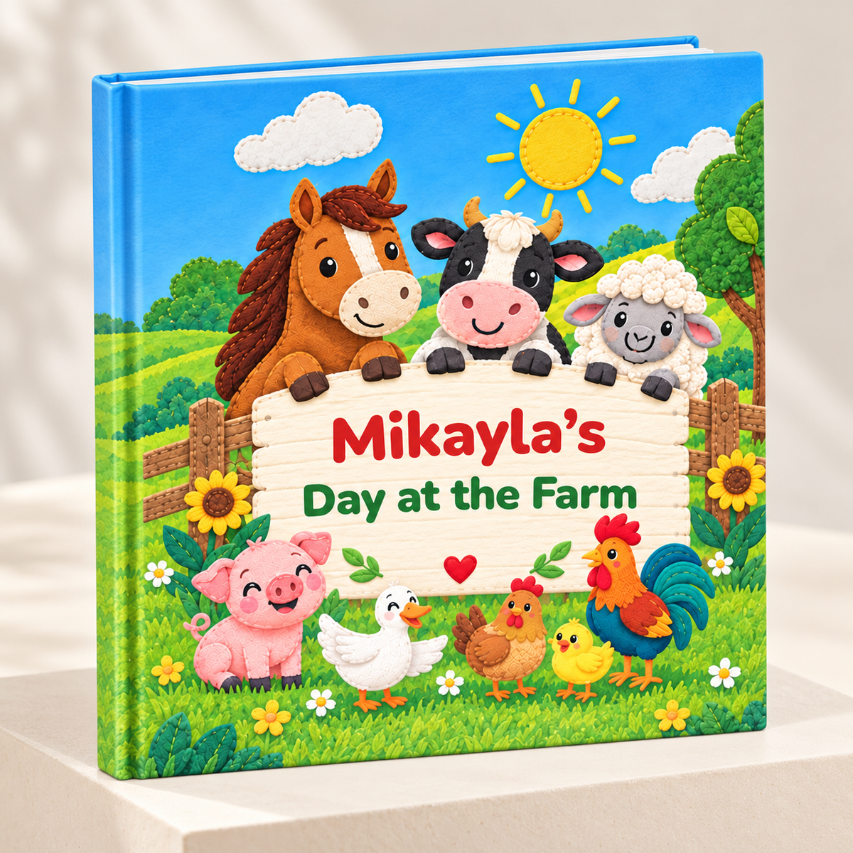 Personalized Day at the Farm Book