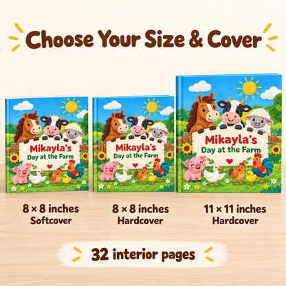 Personalized Day at the Farm Book