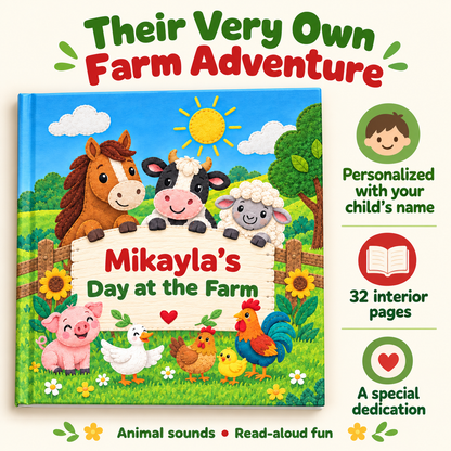 Personalized Day at the Farm Book
