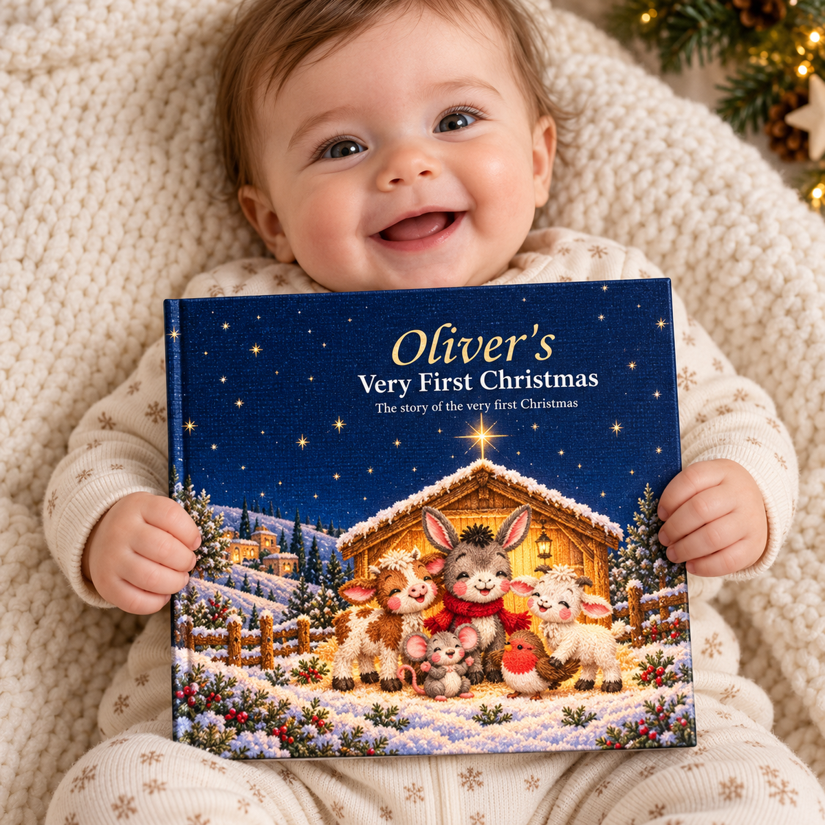 Personalized Very First Christmas Book