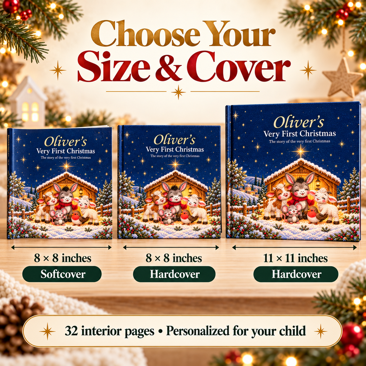 Personalized Very First Christmas Book