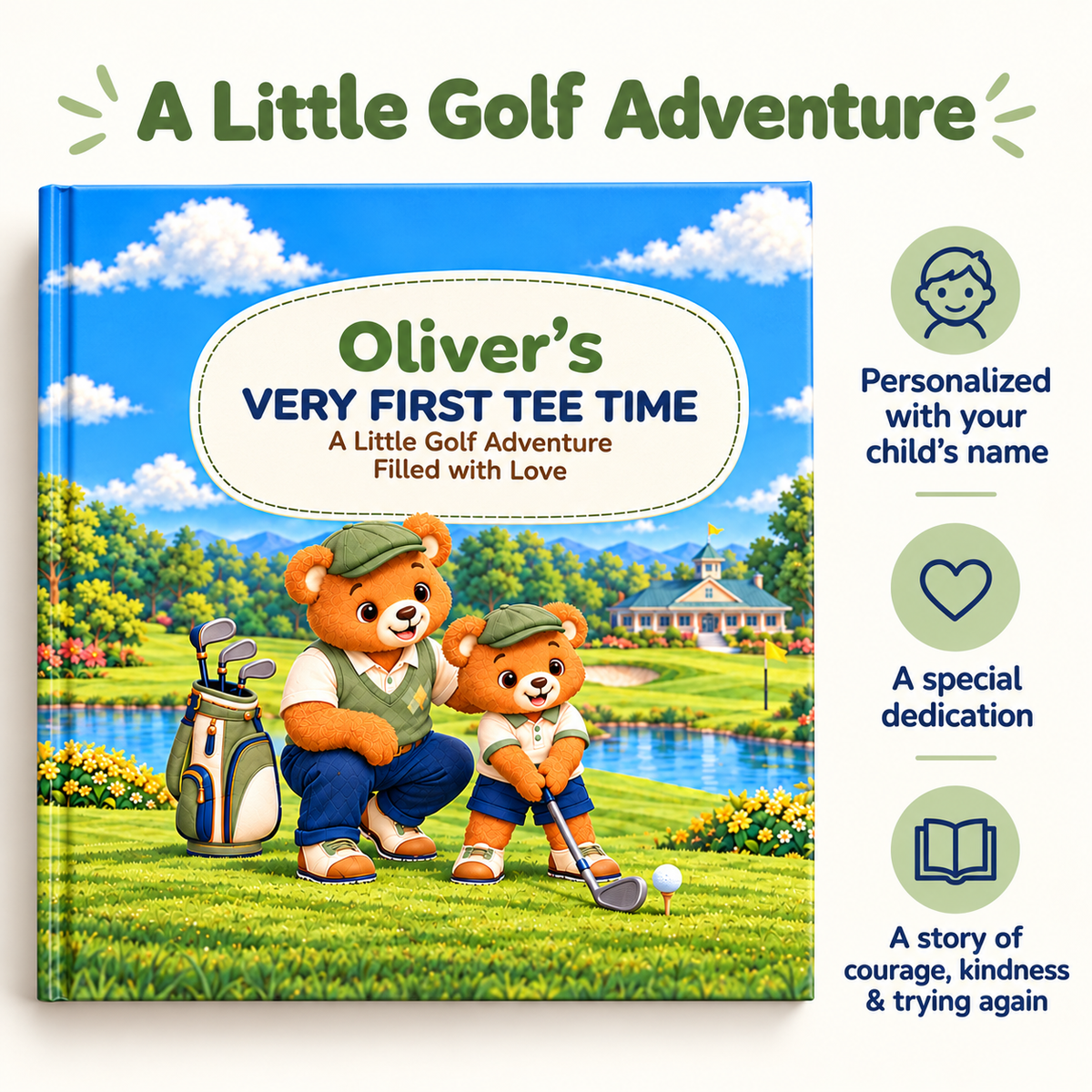 Personalized Very First Tee Time Book
