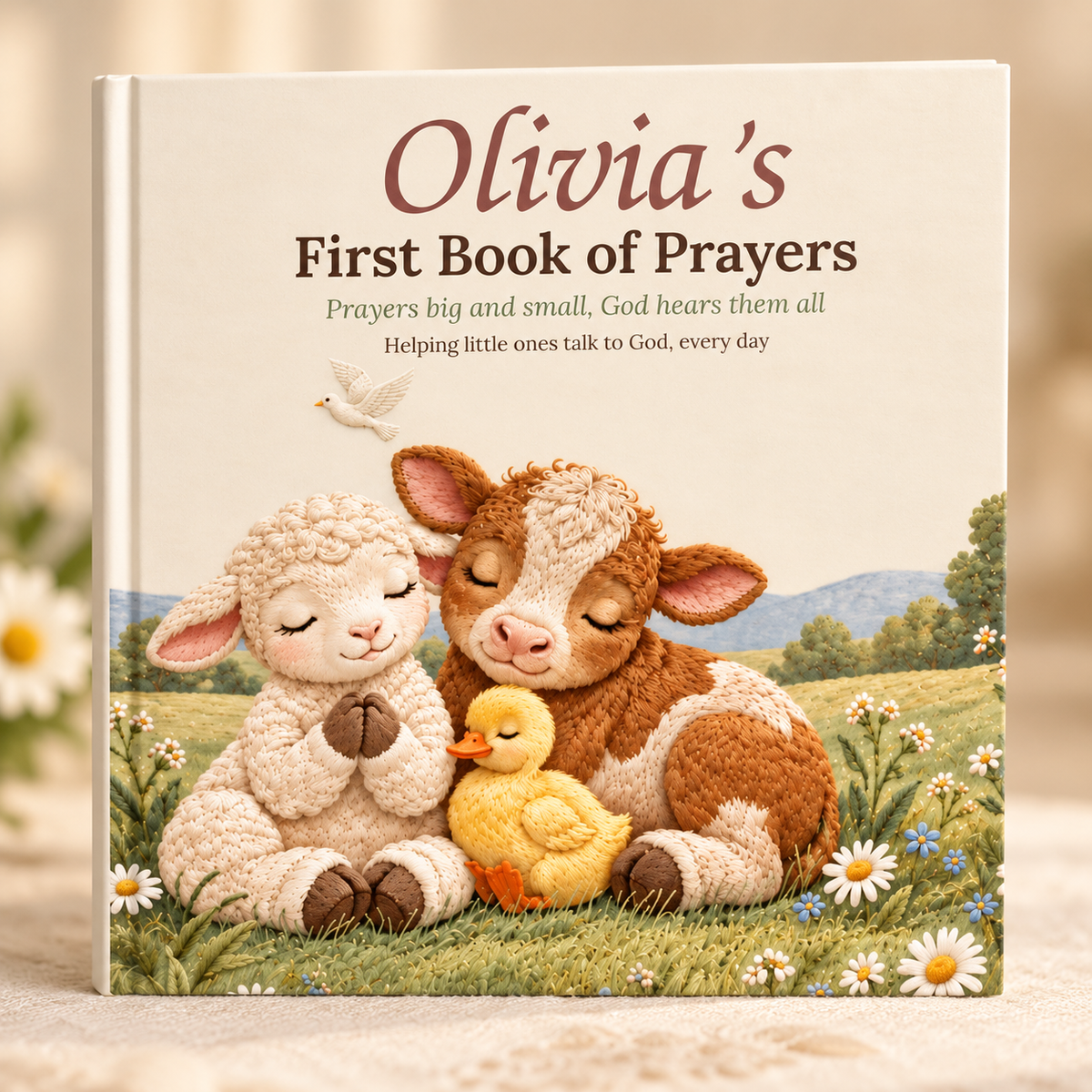 Personalized First Book of Prayers with the child's name on the cover