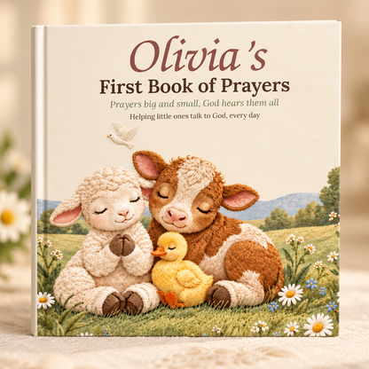Personalized First Book of Prayers with the child's name on the cover