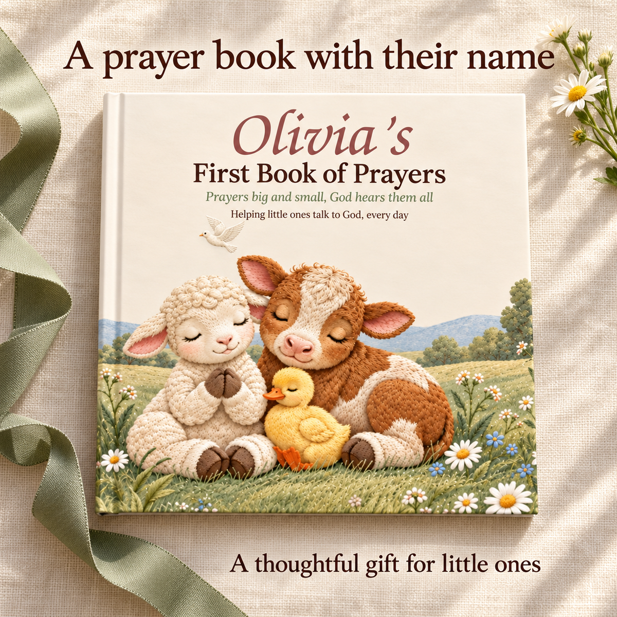 Personalized prayer book, a thoughtful gift for little ones