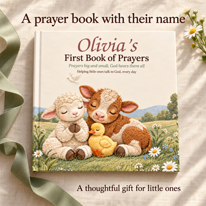Personalized prayer book, a thoughtful gift for little ones