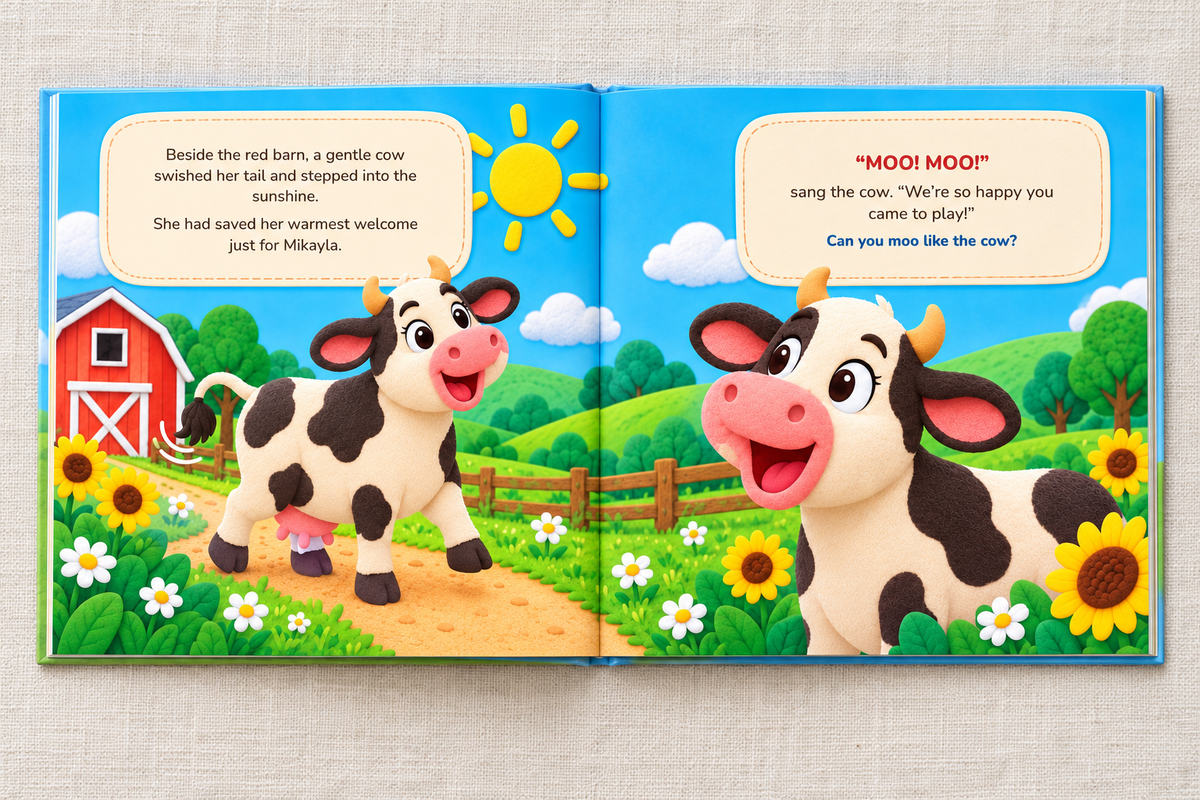 Personalized Day at the Farm Book