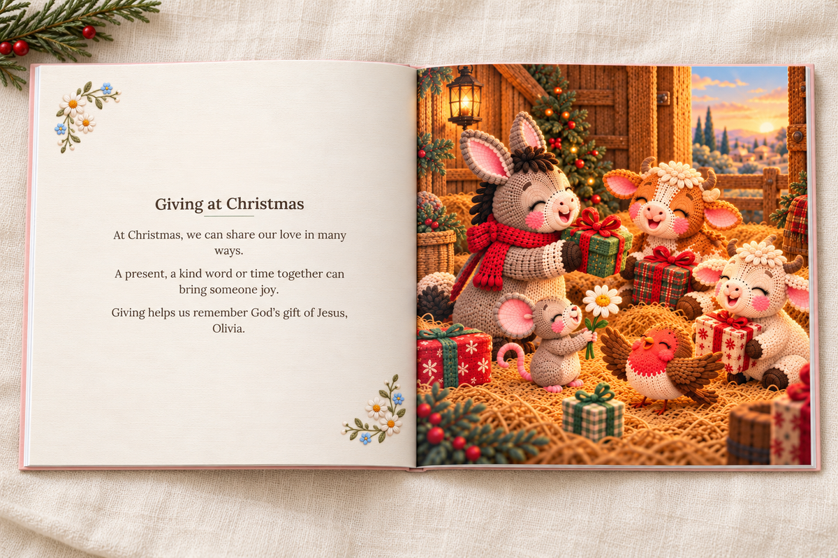 Personalized Very First Christmas Book