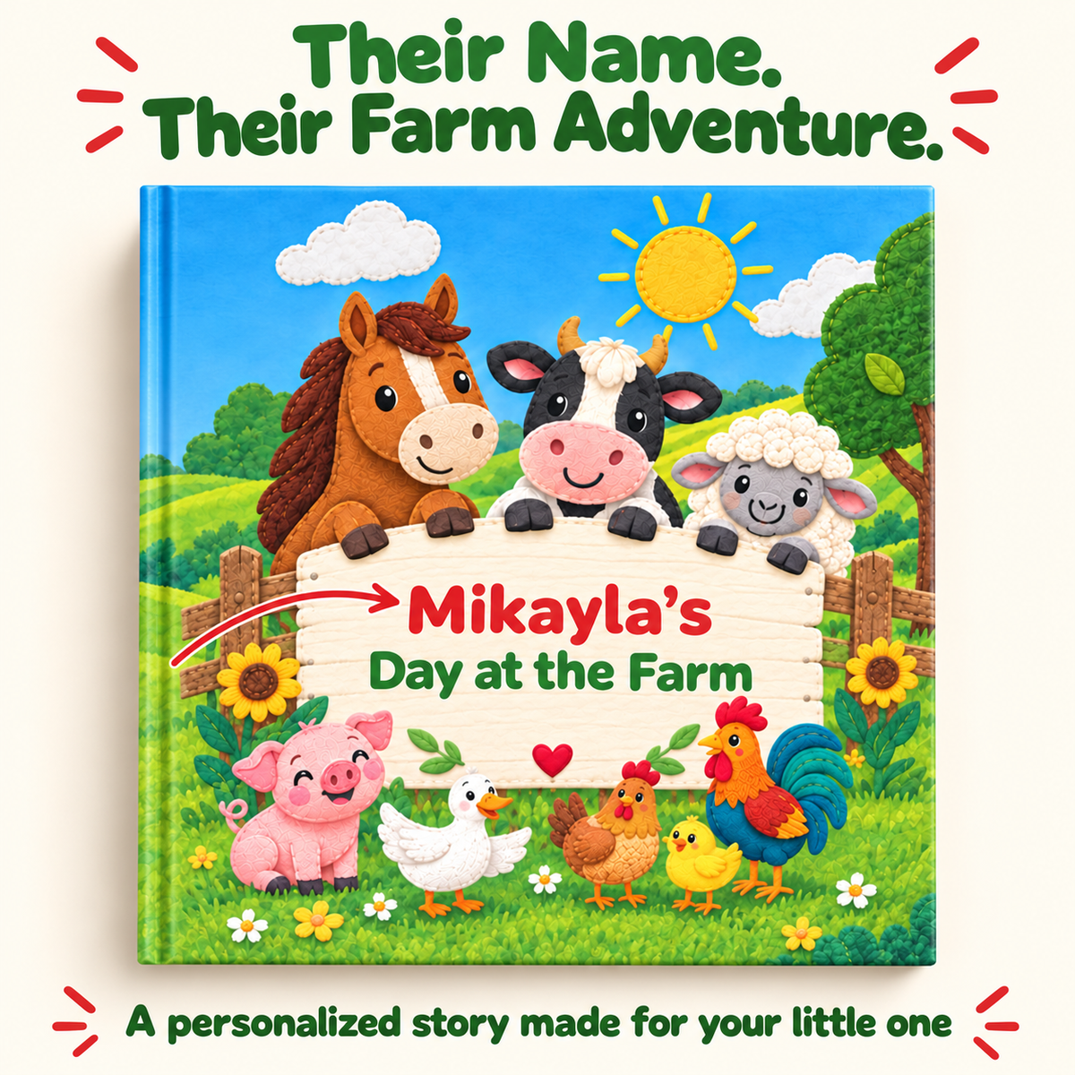 Personalized Day at the Farm Book